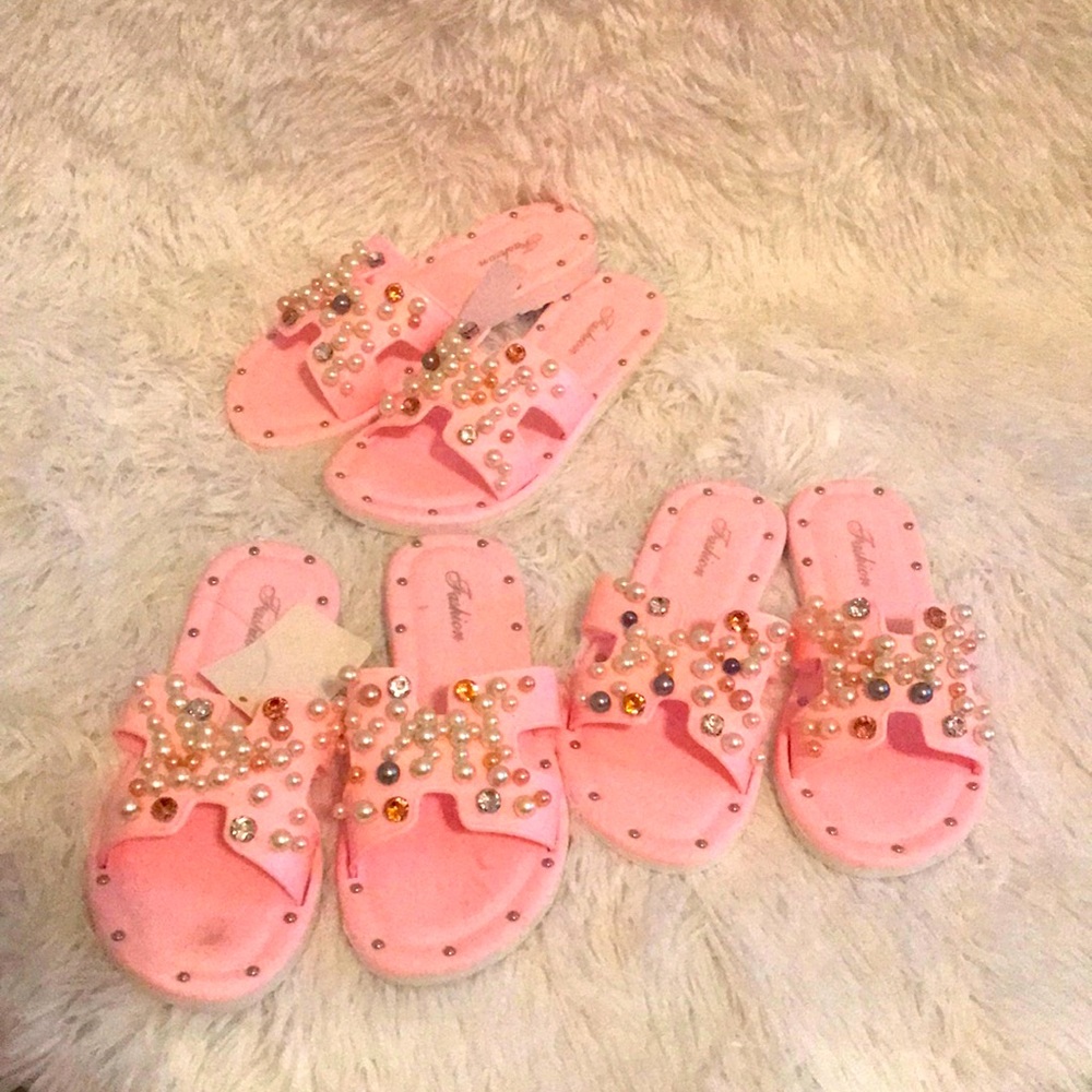 Pink girl sandals